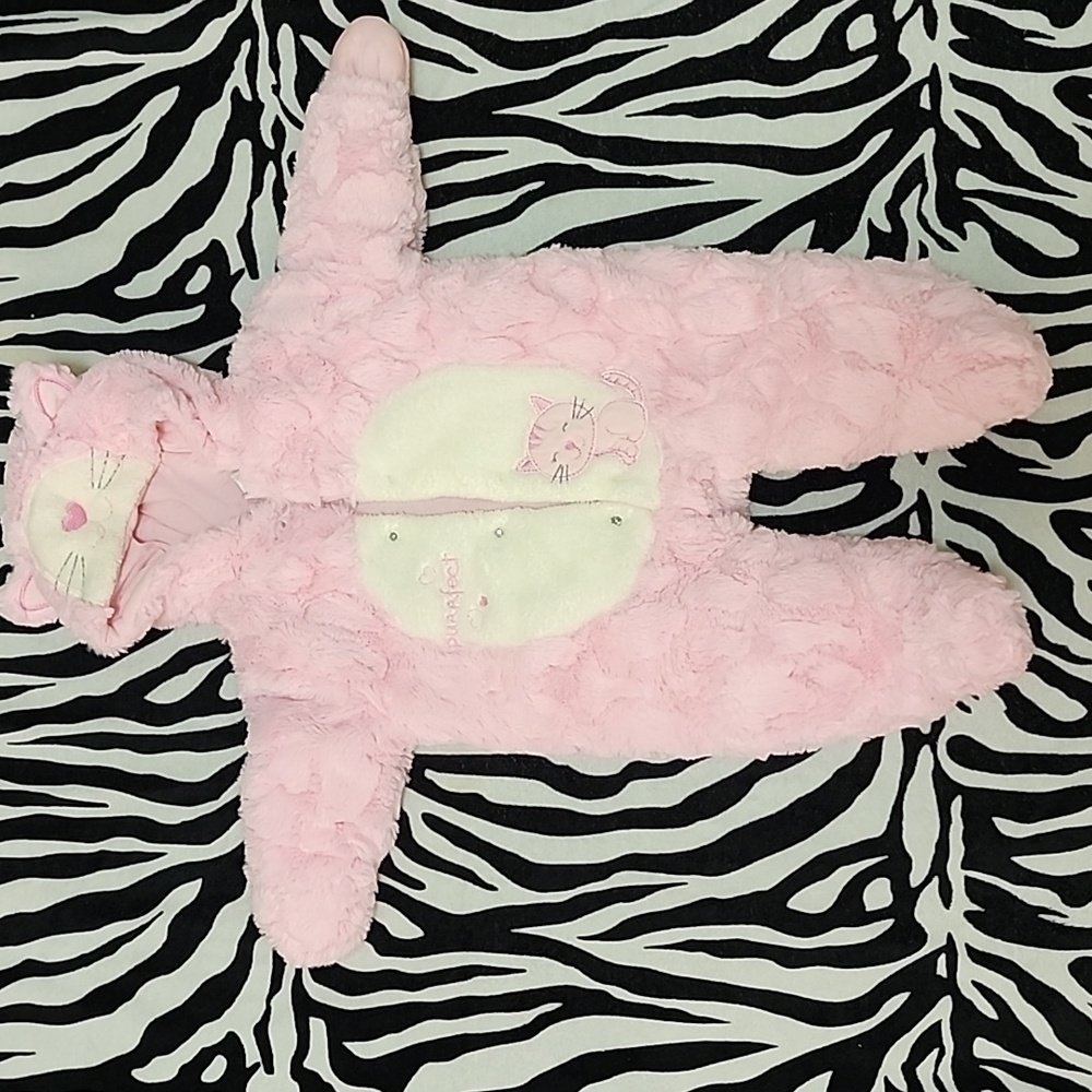 Koala Kids Fuzzy Pink Cat Hoodie